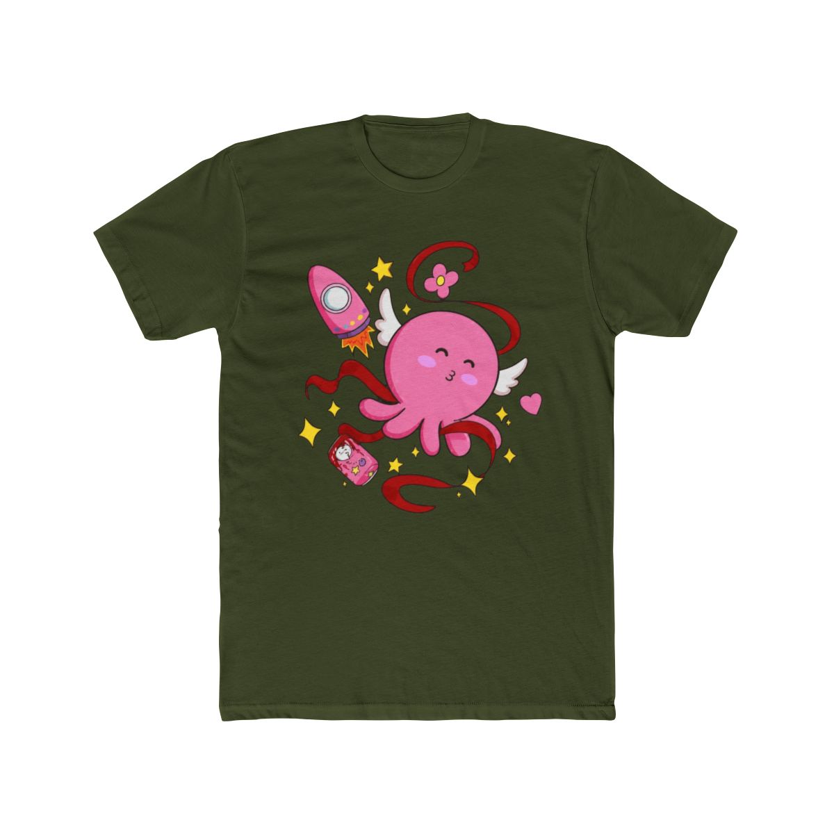 Takopi's Original Sin Anime Takopi T Shirt for Men Round Collar Cotton T Shirts Short Sleeve Tee Shirt with Cute Octopus Design - TikTok Shop - alternate angle 4, merchandise